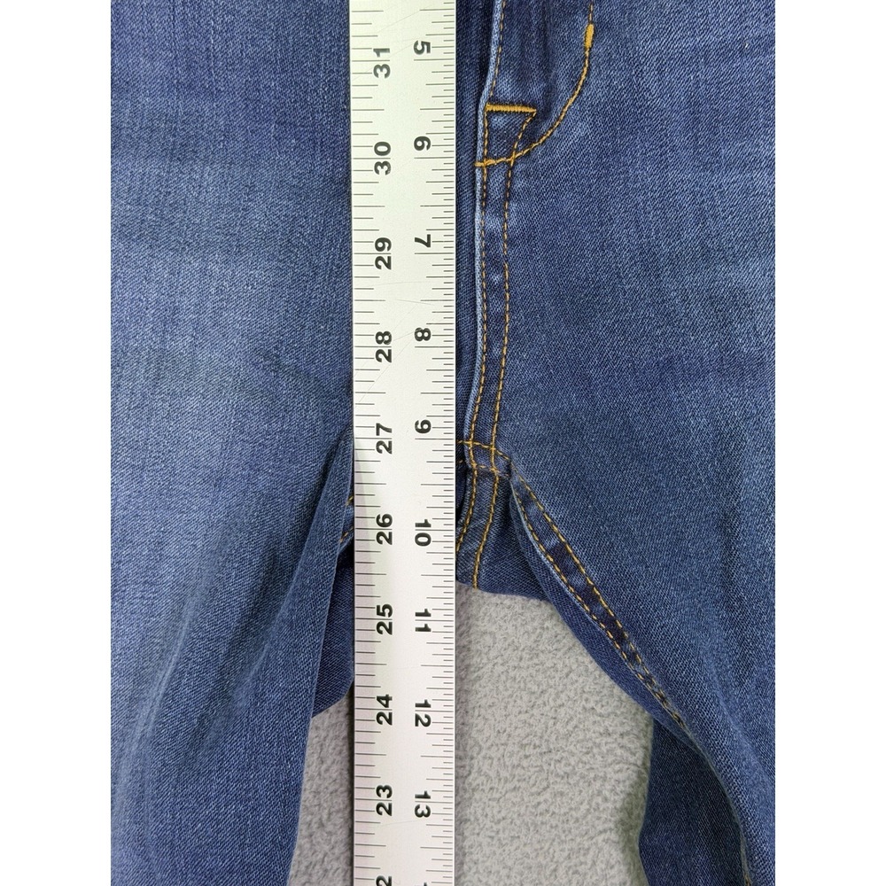 Fidelity Jeans Womens 32 Blue Mila Mid Rise Ankle Slim Distressed Denim Stretch - Picture 4 of 10